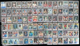 1981-88 Fleer Baseball Trading Card Complete Sets - Lot of 8 w/ Numerous Hall of Fame & Star Rookie Cards