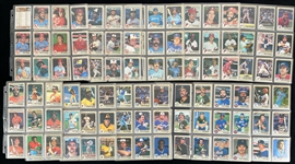 1981-88 Fleer Baseball Trading Card Complete Sets - Lot of 8 w/ Numerous Hall of Fame & Star Rookie Cards