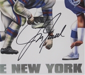 2000 Jim Fassel Signed 25x32 LE 269/500 NY Giants Uniform Print (JSA) 
