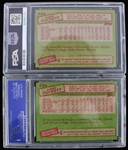 1985 Kirby Puckett Topps Trading Card #536 (PSA NM-7) (PSA NM-MT-8) (Lot of 2)