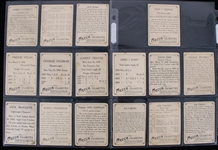 1910 Jack Burke Frankie Madden Freddie Welsh and More Mecca Cigarettes Trading Cards (Lot of 16)