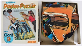1974 Batman Poster Puzzle by Aurora w/ Original 11x13 Box 
