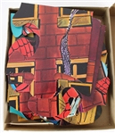 1974 Spiderman Marvelmania Poster Puzzle by Aurora w/ Original 11x13 Box 