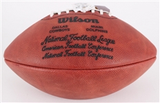 2000's Roger Staubach Dallas Cowboys Signed ONFL Rozelle Super Bowl VI Football (JSA/Player Hologram)