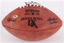 2000's Franco Harris Pittsburgh Steelers Signed ONFL Rozelle Super Bowl IX Football (JSA)