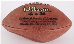 1994 Emmitt Smith Dallas Cowboys Signed ONFL Tagliabue Super Bowl XXVIII Football (JSA)