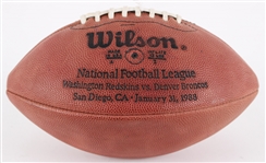 1988 Washington Redskins Denver Broncos ONFL Rozelle Super Bowl XXII Football