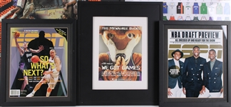 1970s-2000s NBA 26x38 Framed Jerseys Poster, Milwaukee Bucks Print & more (Lot of 7)