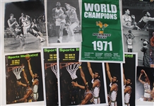 1970's-2000's Basketball Display Piece & Photography Collection - Lot of 23 w/ Kareem Abdul Jabbar, Oscar Robertson, Larry Bird & More