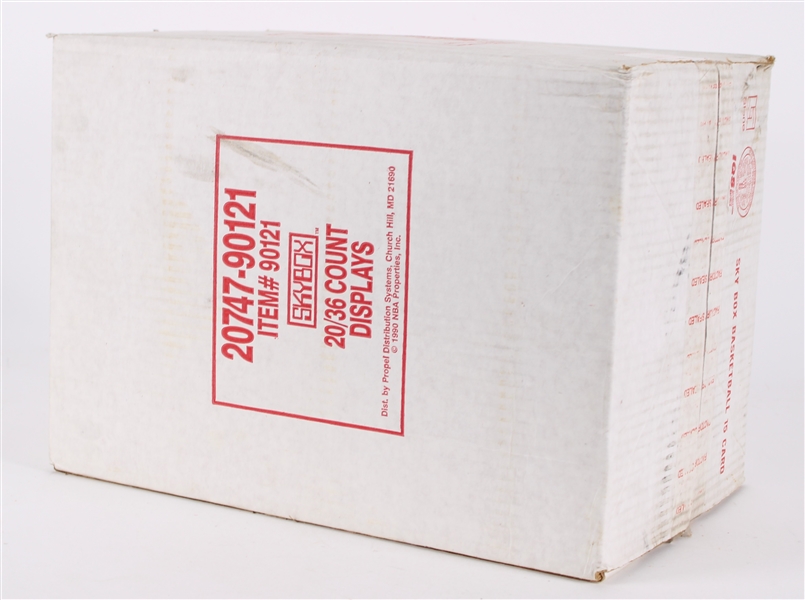 1990-91 Skybox Basketball Trading Cards - Case of 20/36 Count Unopened Display Boxes
