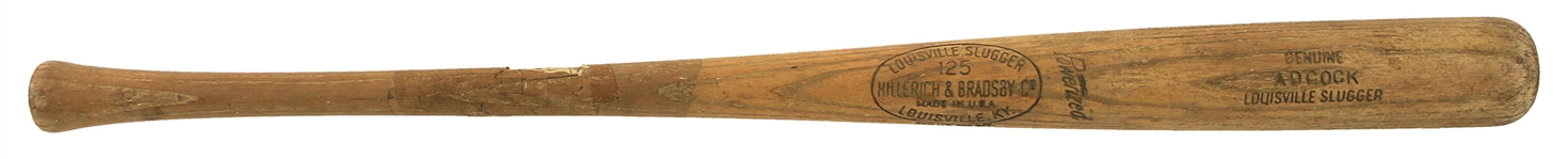 1961-64 Joe Adcock H&B Louisville Slugger Professional Model Game Used Bat (MEARS LOA)