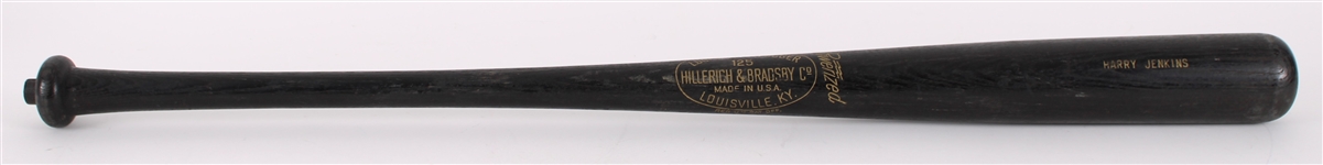 1961-62 Harry Jenkins Milwaukee Braves H&B Louisville Slugger Lathe Bat (MEARS LOA)
