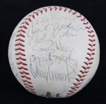 1967 Atlanta Braves Team Signed ONL Giles Baseball from Personal Collection of Hank Aaron w/ 22 Signatures (MEARS LOA/Susan Bailey Letter/JSA)