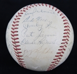 1967 Atlanta Braves Team Signed ONL Giles Baseball from Personal Collection of Hank Aaron w/ 22 Signatures (MEARS LOA/Susan Bailey Letter/JSA)