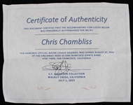 2006 Chris Chambliss New York Yankees Signed OML Selig Baseball **SF Jacobson COA / 207**