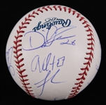2006 Cincinnati Reds Multi Signed OML Selig Baseball w/ 10 Signatures Including Jerry Narron, David Ross & More **264**