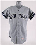 1985 MVP Season Don Mattingly New York Yankees Signed Game Worn Road Jersey w/ Pete Sheehy Memorial Armband (MEARS A10/JSA) Originally Donated to a Charity Auction by the Team