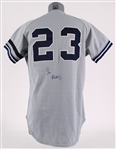 1985 MVP Season Don Mattingly New York Yankees Signed Game Worn Road Jersey w/ Pete Sheehy Memorial Armband (MEARS A10/JSA) Originally Donated to a Charity Auction by the Team