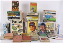 1920s-1990s Baseball & Football Book Collection (Lot of 120+)