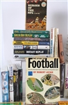 1920s-1990s Baseball & Football Book Collection (Lot of 120+)