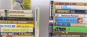 1920s-1990s Baseball & Football Book Collection (Lot of 120+)