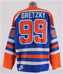1983-88 Wayne Gretzky Edmonton Oilers Game Worn Road Jersey (MEARS A10)