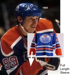 1983-88 Wayne Gretzky Edmonton Oilers Game Worn Road Jersey (MEARS A10)