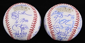 2013 Boston Red Sox St. Louis Cardinals Team Signed World Series Baseballs - Lot of 2 (JSA)