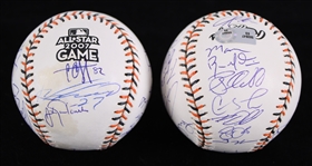 2007 American League National League Team Signed All Star Game Baseballs - Lot of 2 (JSA / MLB Hologram)