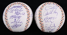 2007 American League National League Team Signed All Star Game Baseballs - Lot of 2 (JSA / MLB Hologram)
