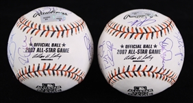 2007 American League National League Team Signed All Star Game Baseballs - Lot of 2 (JSA / MLB Hologram)