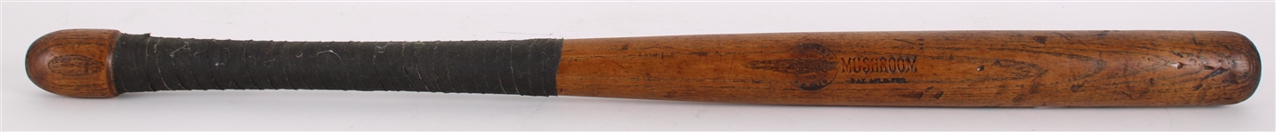 1900's Spalding Mushroom Knob Baseball Bat w/ Period Handle Tape (MEARS LOA)