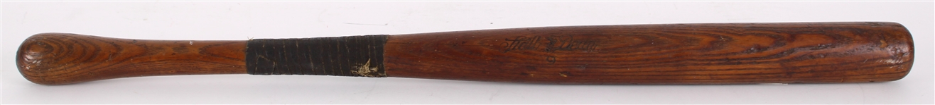 1910's Stall & Dean #9 Baseball Bat w/ Mushroom Knob & Period Handle Tape (MEARS LOA)