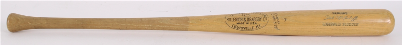 1965-68 Dick McAuliffe Detroit Tigers H&B Louisville Slugger Professional Model Game Used Bat (MEARS LOA)