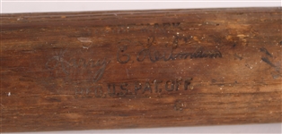 1920's Harry Heilmann Detroit Tigers H&B Louisville Slugger Store Model Baseball Bat