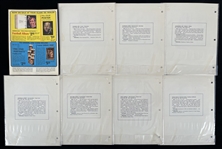 1970 Green Bay Packers Clark Oil 7.5 x 10 Volpe Player Prints - Lot of 8
