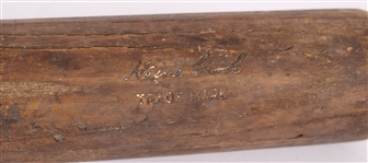 1920's Heinie Groh New York Giants H&B Louisville Slugger Professional Model Game Used Bottle Bat (MEARS LOA)