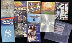 1950s-2010 MLB Yearbooks w/ Mickey Mantle & Roger Maris Photo Plaque (Lot of 40)