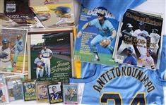 1990s-2025 Baseball and Football Bobbleheads, Magazines, Yearbooks & more (Lot of 45+)