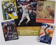 1960's-2000's Baseball Football Basketball Memorabilia Collection - Lot of 35 