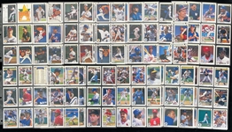 1989/90/91 Upper Deck Baseball Trading Cards Complete Sets - Lot of 3 w/ Ken Griffey Jr., Randy Johnson, Larry Walker, Sammy Sosa, Chipper Jones & Jeff Bagwell Rookie Cards 