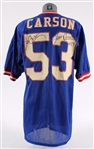 1980's Harry Carson New York Giants Dual Signed Jersey (JSA)