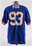 1990-94 Mike Fox New York Giants Signed Jersey (JSA)