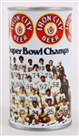 1975 Pittsburgh Steelers Super Bowl Champs Iron City Beer Empty Can