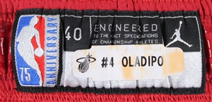 2021-22 Victor Oladipo Miami Heat Game Worn Uniform Shorts (MEARS LOA)