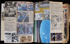 1979-82 Milwaukee Brewers / Bucks & Green Bay Packers Scrapbooks - Lot of 2