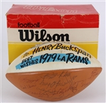 1979 LA Rams Henry Buckspan Signed Presentation Football 