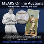 1921-33 Babe Ruth Hardwoods National League Double Cover Single Signed Baseball (George McBride Collection) "Full JSA Letter"