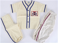 1960s Mickey Mantle Roger Maris Official Flannel Youth Baseball Uniform