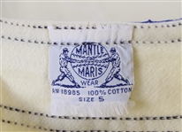 1960's Mickey Mantle Roger Maris Official Flannel Youth Baseball Uniform